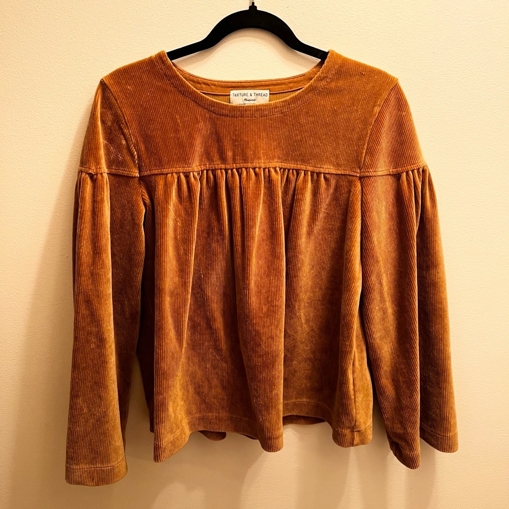 Texture & Thread Corduroy Swing Small Madewell Top